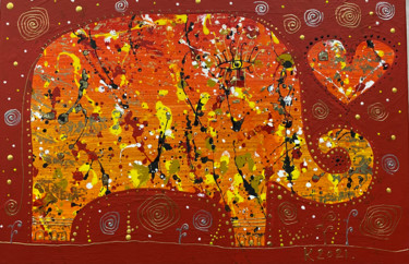 Картина под названием "Это любовь" - Филипп Казак, Подлинное произведение искусства, Акрил