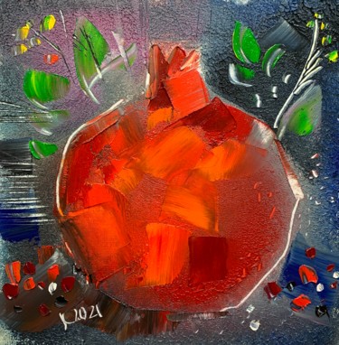 Картина под названием "Garnet" - Филипп Казак, Подлинное произведение искусства, Масло