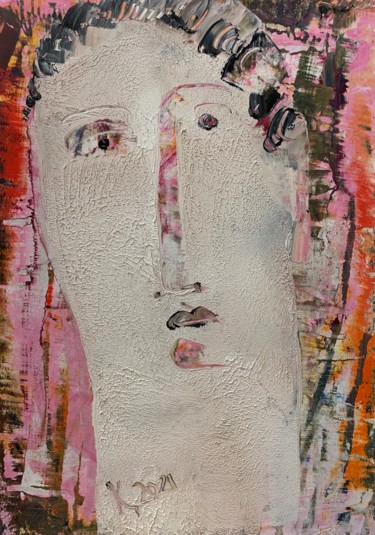 Картина под названием "Портрет юноши" - Филипп Казак, Подлинное произведение искусства, Масло