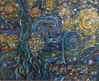 Malarstwo zatytułowany „good night Vincent!…” autorstwa Филипп Казак, Oryginalna praca, Akryl