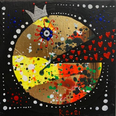 Painting titled "PAC Man 2" by Filipp Kazak, Original Artwork, Acrylic