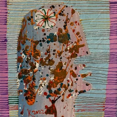 Peinture intitulée "Светлая голова" par Filipp Kazak, Œuvre d'art originale, Acrylique