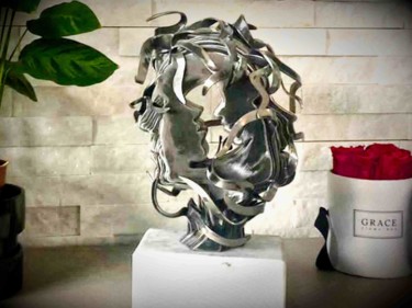 Escultura titulada "LookForMe (Ultimo E…" por Filippo Pietro Castrovinci, Obra de arte original, Metales