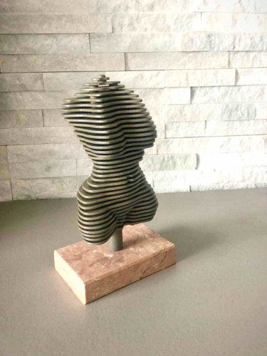 Sculpture titled "The Venus" by Filippo Pietro Castrovinci, Original Artwork, Metals