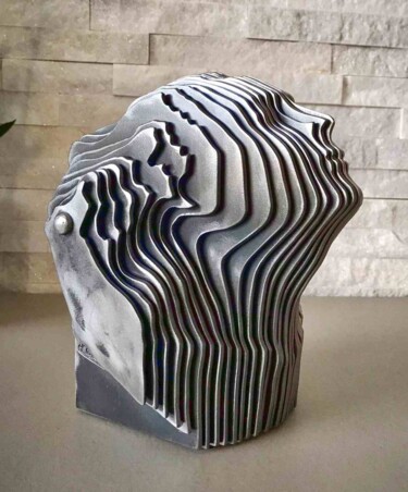 Sculpture intitulée "La’ dove brilla la…" par Filippo Pietro Castrovinci, Œuvre d'art originale, Métaux