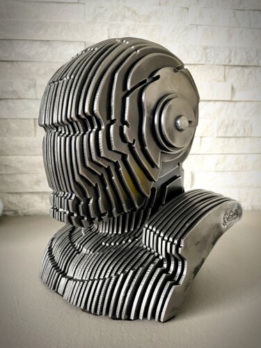 Sculpture intitulée "IronMan (24)" par Filippo Pietro Castrovinci, Œuvre d'art originale, Métaux