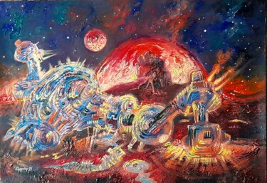 Картина под названием "Иные. Космическая с…" - Victor Filippsky, Подлинное произведение искусства, Акрил