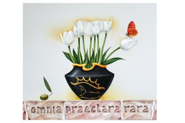 Pintura titulada "Omnia praeclara rara" por Igor Lysenko, Obra de arte original, Oleo