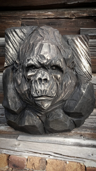 Sculpture intitulée "Chainsaw carving. Р…" par Vladimir Filatov, Œuvre d'art originale, Bois