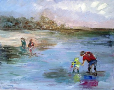Peinture intitulée "a marée basse" par Filo, Œuvre d'art originale