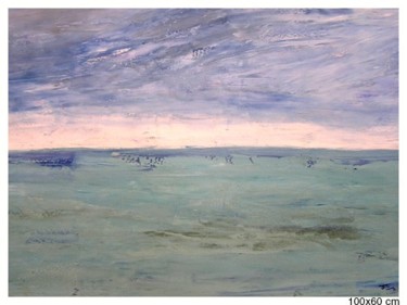 Peinture intitulée "Entre ciel et terre" par Filo, Œuvre d'art originale