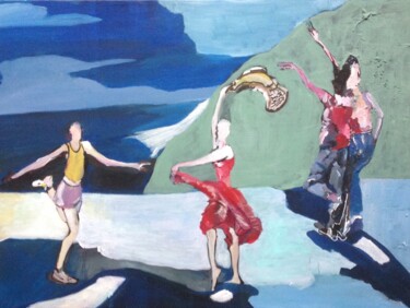 Malerei mit dem Titel "Dance" von Filomena Carmo Pinto, Original-Kunstwerk, Acryl