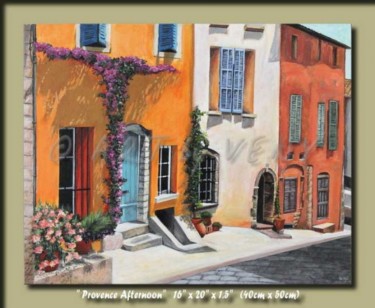Painting titled "Provence Afternoon…" by Veny, Original Artwork, Oil