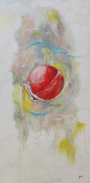 Painting titled "Lollipop I" by Alena Finogenova, Original Artwork, Oil
