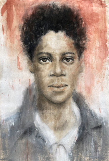 Painting titled "Jean Michel" by Fiona Maclean, Original Artwork, Oil
