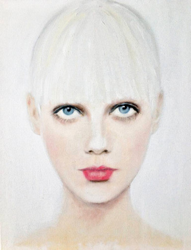 Painting titled "Blonde - SOLD!! 🔴" by Fiona Maclean, Original Artwork, Oil