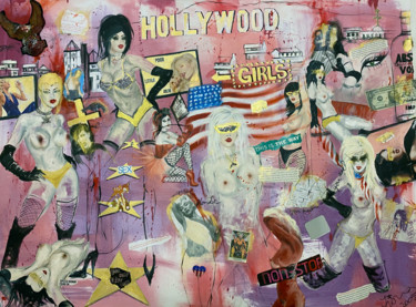 Картина под названием "Hollywood" - Fiona Maclean, Подлинное произведение искусства, Масло