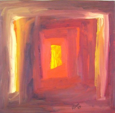 Painting titled "into the heat" by Fifra, Original Artwork