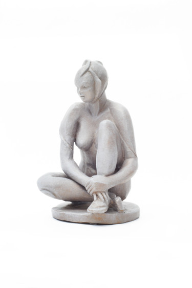 Skulptur mit dem Titel "Mystère" von Jeanine Fitou Valens, Original-Kunstwerk, Gips