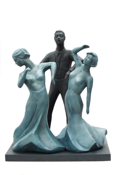 Sculptuur getiteld "Chorégraphie Andalo…" door Jeanine Fitou Valens, Origineel Kunstwerk, Hars