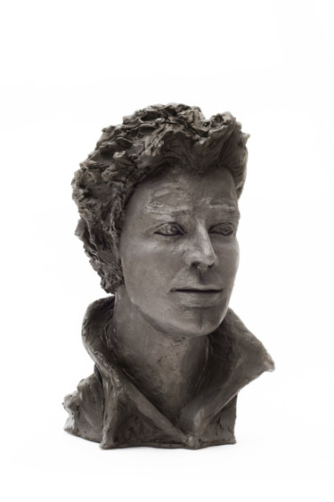 Rzeźba zatytułowany „Portrait de Gérard…” autorstwa Jeanine Fitou Valens, Oryginalna praca, Żywica