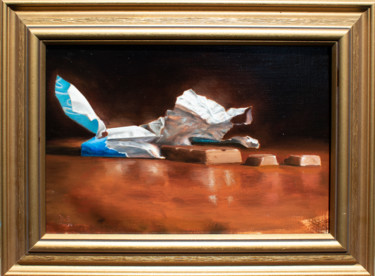 Chocolate Painting titled "Chocolate" by Daniel Shor, Original Art, Oil