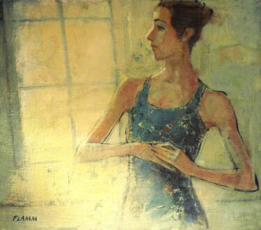 Peinture intitulée "Solitude" par Ferenc Flamm, Œuvre d'art originale, Huile