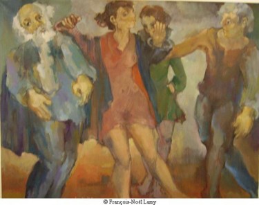 Peinture intitulée "laisse aller c'est…" par François Lamy, Œuvre d'art originale