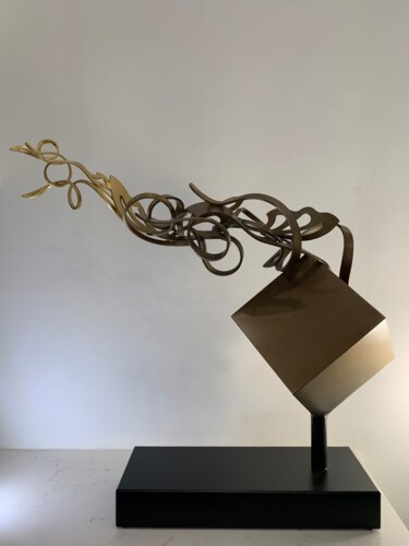 Sculptuur getiteld "''Thought''" door Flandez, Origineel Kunstwerk, Metalen