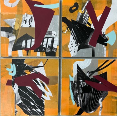 Collages titled "Conurbation" by Flavia Sueng, Original Artwork, Collages