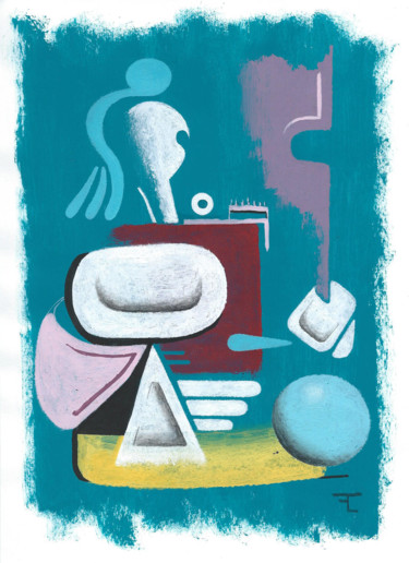 La toilette Peinture intitulée "La toilette" par Flavien Couche, Œuvre d'art originale, Acrylique