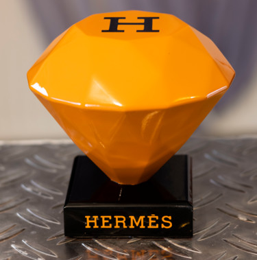 Sculpture intitulée "Hermès Diamond" par Flavien Mandon, Œuvre d'art originale, Résine