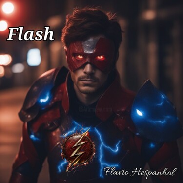 Digital Arts titled "Flash nova era001" by Flavio Ferreira Hespanhol, Original Artwork, Digital Collage