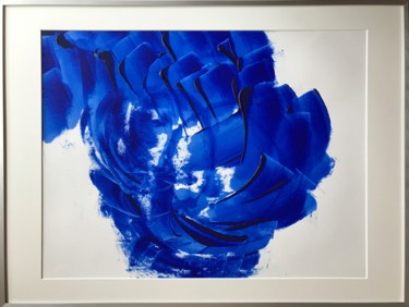 Painting titled "La vague / The wave" by Florence Barre, Original Artwork, Acrylic Mounted on Aluminium