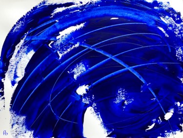 Peinture intitulée "Ocean Blues" par Florence Barre, Œuvre d'art originale, Acrylique