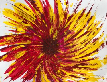Peinture intitulée "Sun flower" par Florence Barre, Œuvre d'art originale, Acrylique