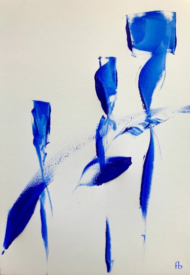 Peinture intitulée "Feux Follets" par Florence Barre, Œuvre d'art originale, Acrylique Monté sur Aluminium
