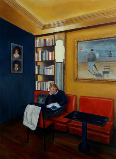 Painting titled "Voyage intérieur" by Françoise Laborde, Original Artwork, Oil