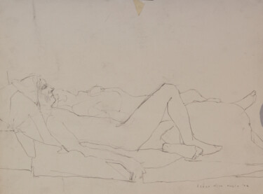 Dessin intitulée "Nudes Linedrawing" par Fleur Elise Noble, Œuvre d'art originale, Crayon
