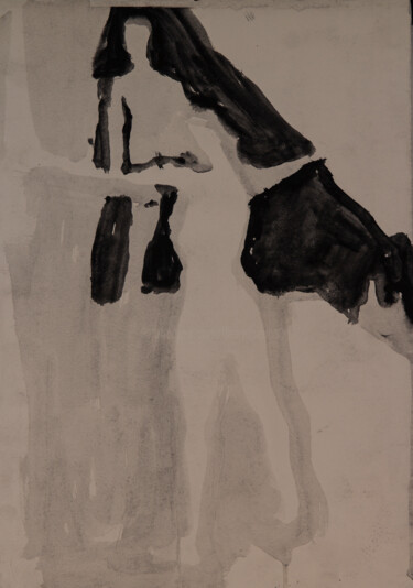 Tekening getiteld "Watercolour Nudes" door Fleur Elise Noble, Origineel Kunstwerk, Inkt