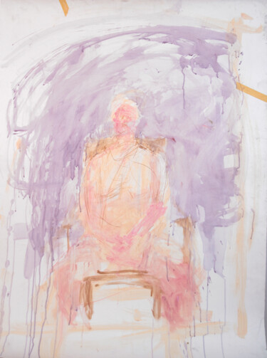 Peinture intitulée "Pink and Purple Wat…" par Fleur Elise Noble, Œuvre d'art originale, Aquarelle