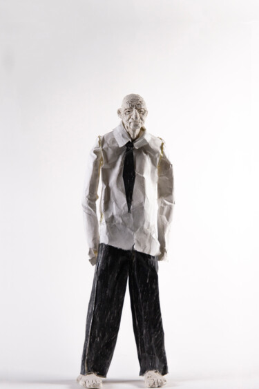 Sculptuur getiteld "Paper Puppet 5" door Fleur Elise Noble, Origineel Kunstwerk, Klei