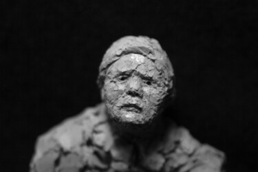 Sculpture titled "Clay Face 53" by Fleur Elise Noble, Original Artwork, Terra cotta