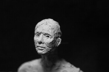 Sculpture titled "Clay Face 58" by Fleur Elise Noble, Original Artwork, Terra cotta