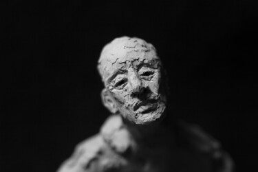 Sculpture titled "Clay Face 63" by Fleur Elise Noble, Original Artwork, Terra cotta