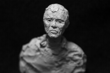 Sculpture titled "Clay Face 73" by Fleur Elise Noble, Original Artwork, Terra cotta