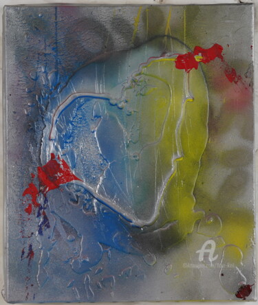 Peinture intitulée "KISS ME NOW" par Fleur Keil, Œuvre d'art originale, Bombe aérosol