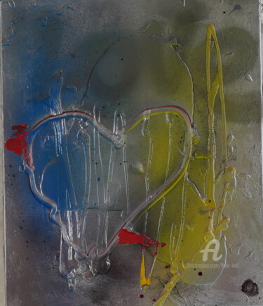 Peinture intitulée "LOVE" par Fleur Keil, Œuvre d'art originale, Bombe aérosol