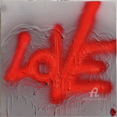 Painting titled "LOVE..." by Fleur Keil, Original Artwork, Acrylic