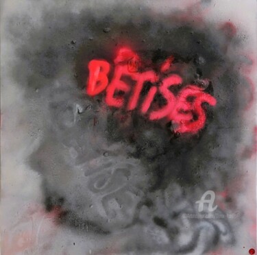 Malarstwo zatytułowany „L'acte 1 "les bêtis…” autorstwa Fleur Keil, Oryginalna praca, Beton